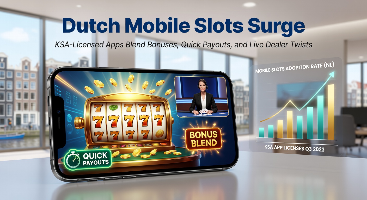 Live dealer bij een mobiele slottafel, met kaarten en chips op een tablet, KSA-certificering zichtbaar