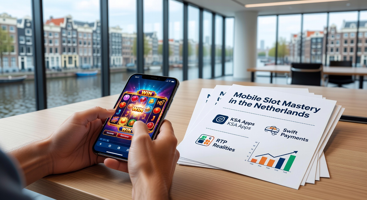 Grafiek met RTP-percentages van populaire mobiele slots, inclusief iDEAL-betaalicoon en KSA-stempel