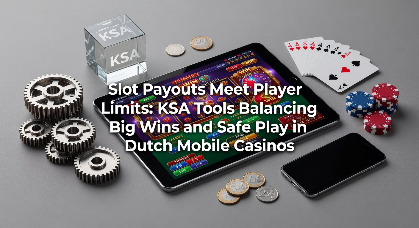 Grafiek met slotuitbetalingen en KSA-limieten in Nederlandse mobiele casino's, illustrerend de balans tussen winsten en veilige grenzen
