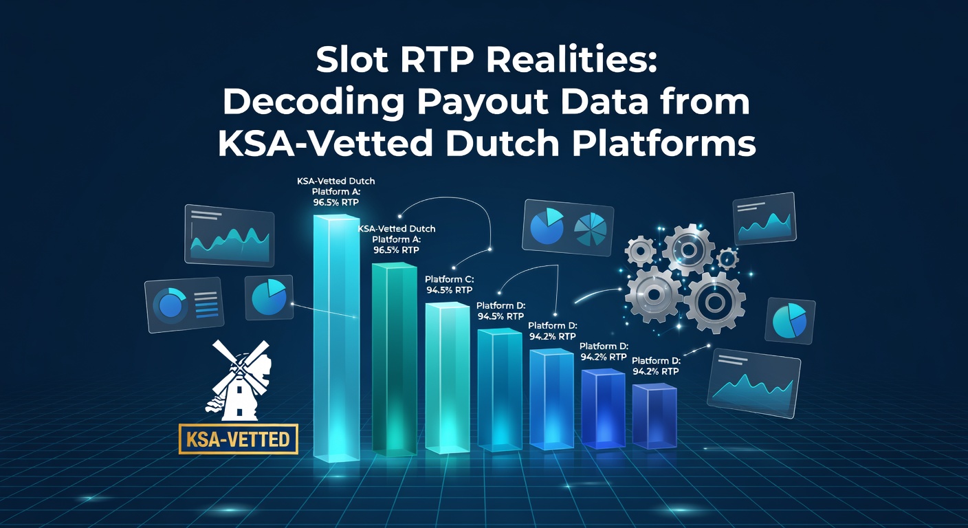 Grafiek met RTP-percentages van populaire slots op KSA-/licentieerde platforms, toonhoogte lijnen die uitbetalingscurves illustreren